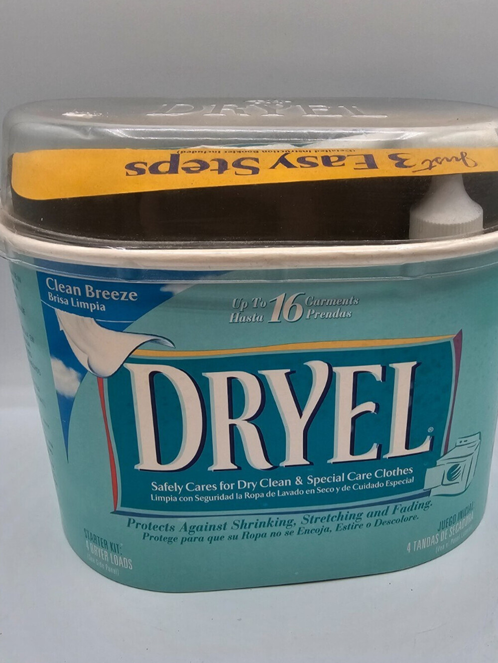 Dryel Original At Home Dry Cleaning Starter Kit 4 Loads 16 Garments Fabric Care